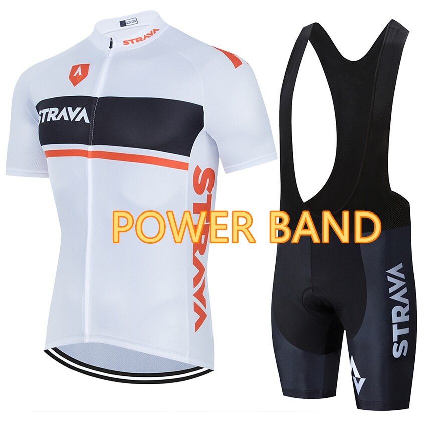 Powerband Cycling Jersey Strava Bibset Team Cycling Clothing Set