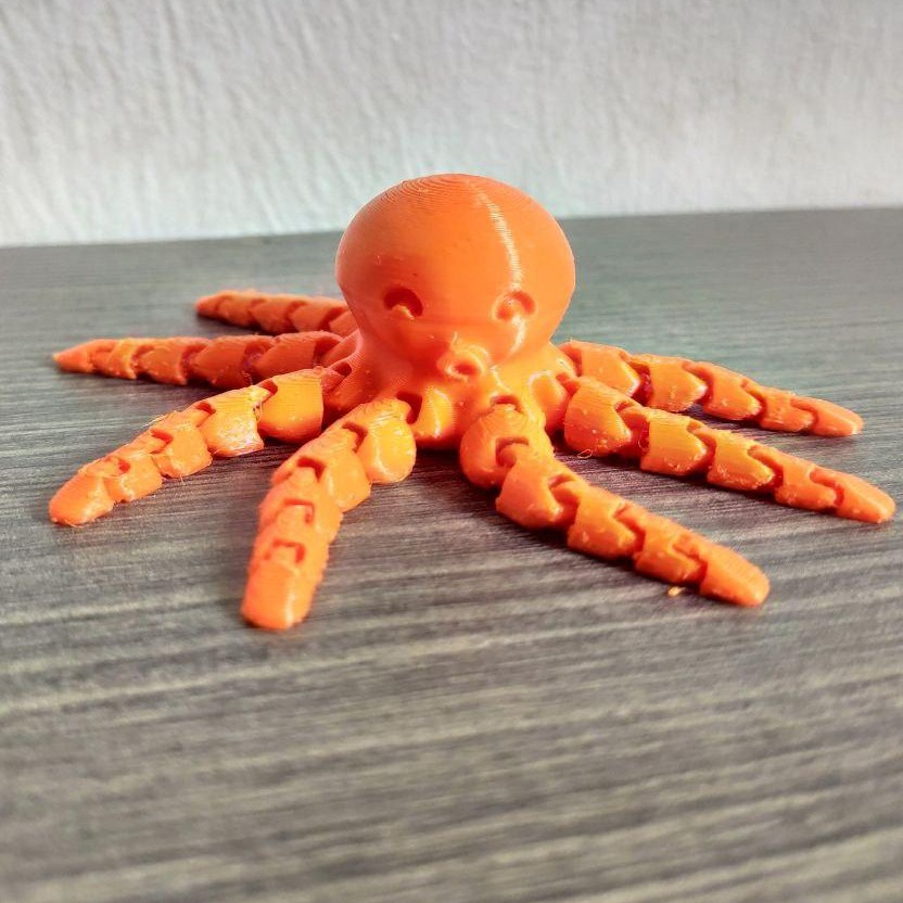 Cute Mini Octopus D Printed Toy Model Figure Shopee Philippines