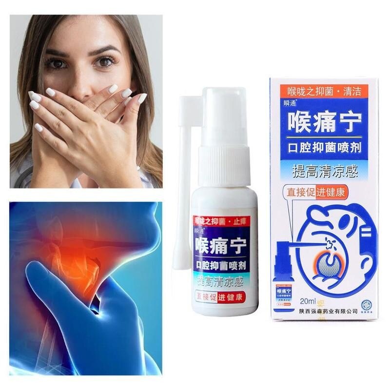 Mouth Clean Throat Spray Pain Relief Treatment For Ulcer Pharyngitis