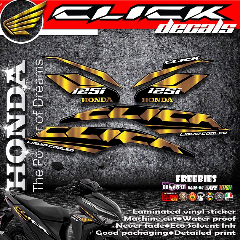 Honda Click 125i Stock Decals Sticker For Game Changer Version 2