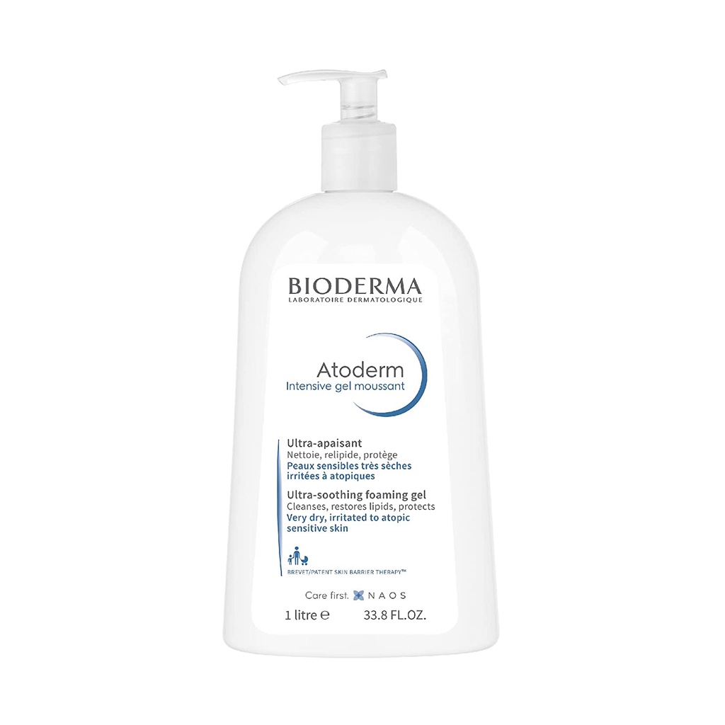 Big Size Bioderma Atoderm Intensive Gel Moussant Ultra Rich Foaming