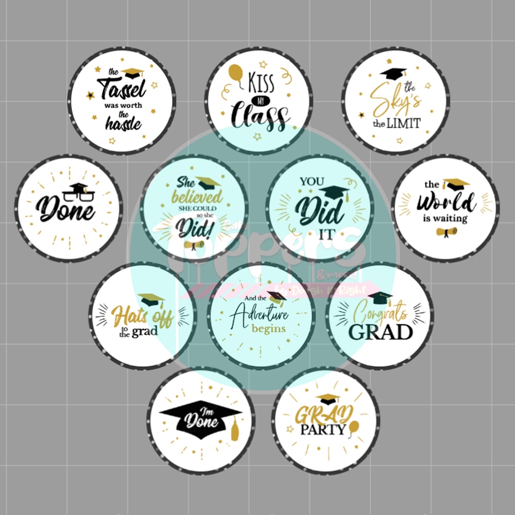 Graduation Cupcake Toppers Pcs Shopee Philippines