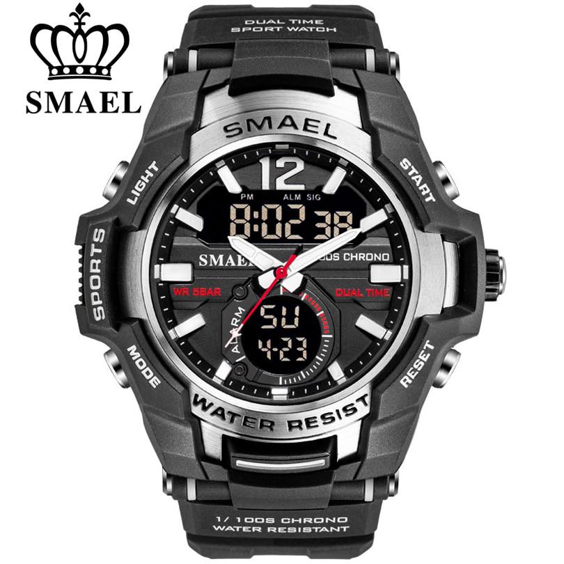 SMAEL 2023 Men Watches Fashion Sport Super Cool Quartz LED Digital