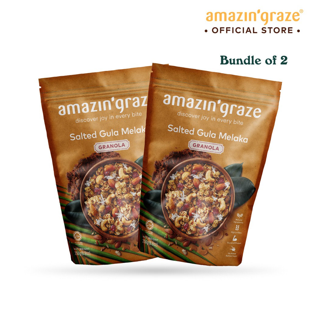 Bundle Of Amazin Graze Salted Gula Melaka Granola X G Shopee