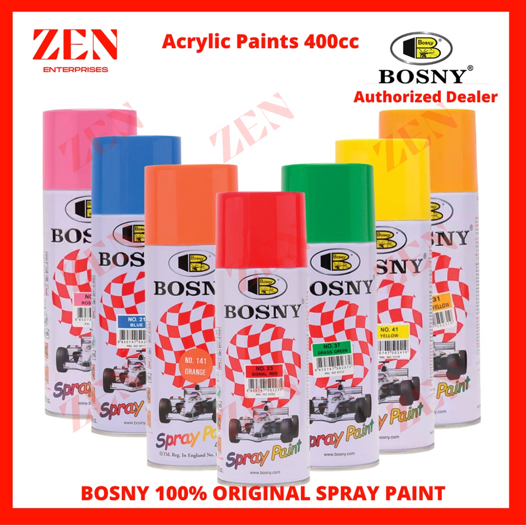 BOSNY 100 ORIGINAL SPRAY PAINT Shopee Philippines