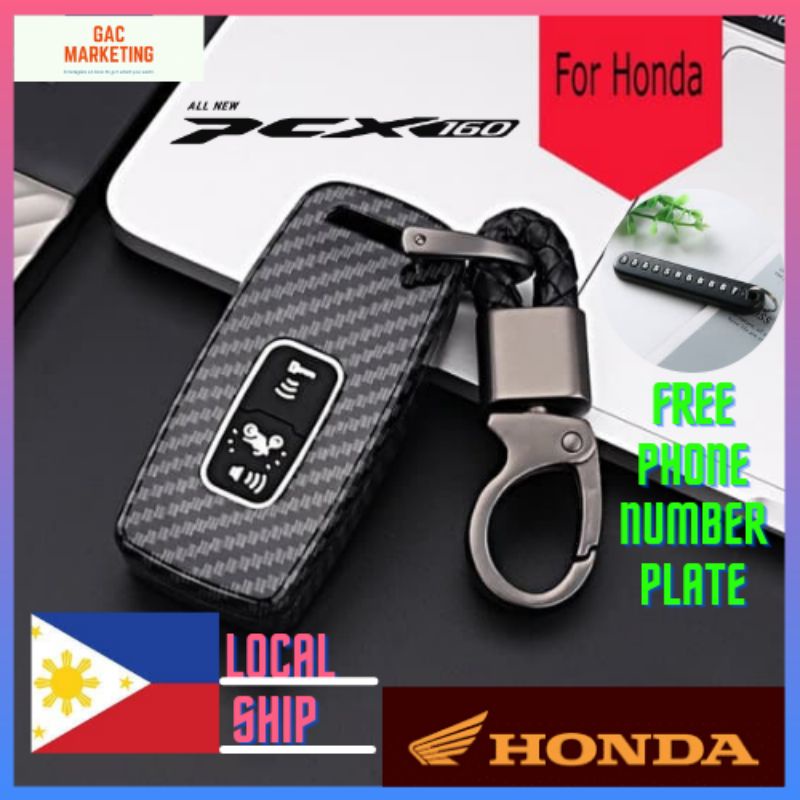 Honda Pcx 160 Click160 Adv160 Remote Key Carbon Fiber Case Cover Pcx