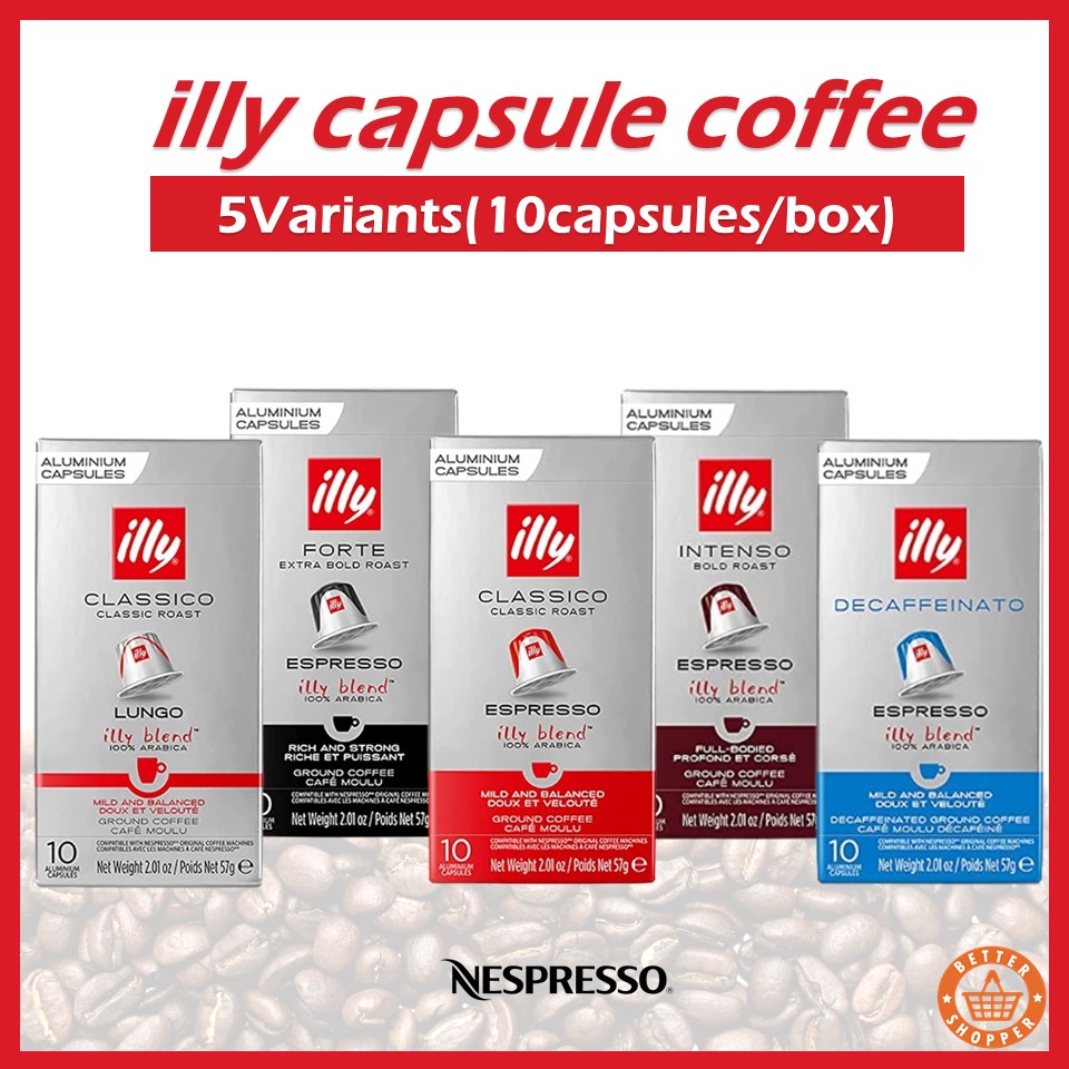 Illy Nespresso Coffee Capsules 5 Flavors 10 Capsules Shopee Philippines