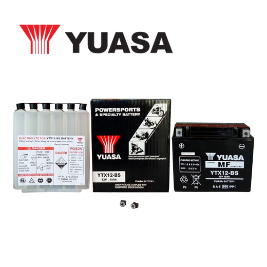 YUASA Ytx12 Bs Motorcycle Battery 12V 10Ah Maintenance Free With