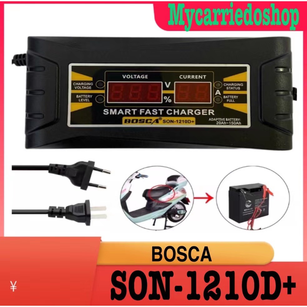 Bosca SON 1210D Smart Fast Charger 10A 12V CarMotorcycle Battery