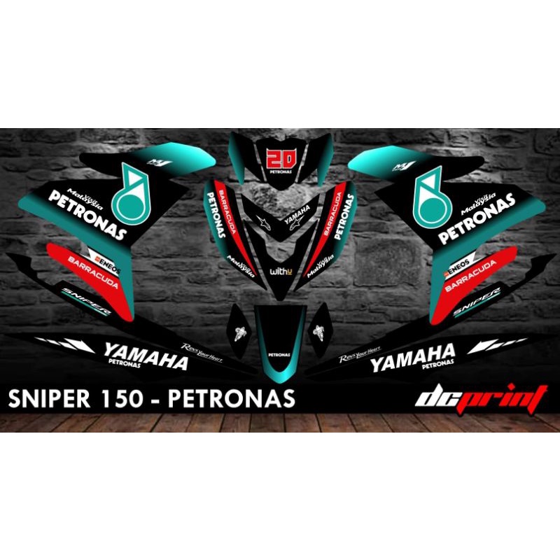 Sniper 150 Petronas Whole Decal Shopee Philippines