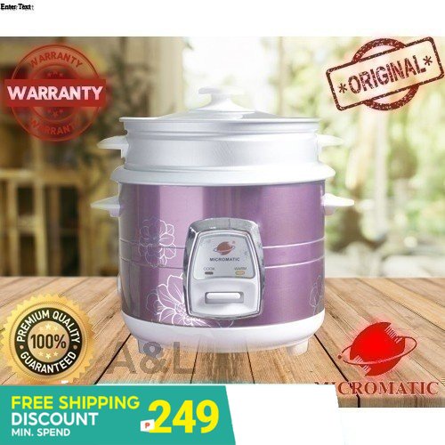 Liter Micromatic Rice Cooker Good For Persons Mrc D Year