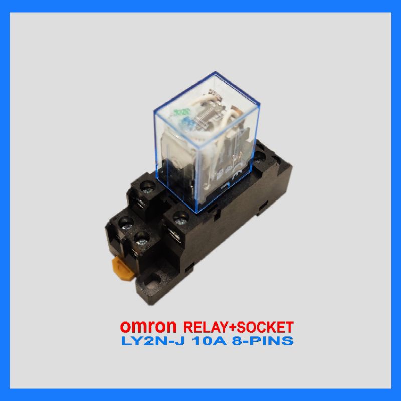 Omron Relay LY2N J With Socket 10A 8 Pins 12VDC 24VDC 220VAC Shopee