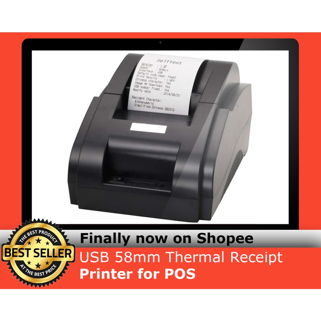 USB 58mm Thermal Receipt Printer For Pos Wired Mini Printer JP 58H