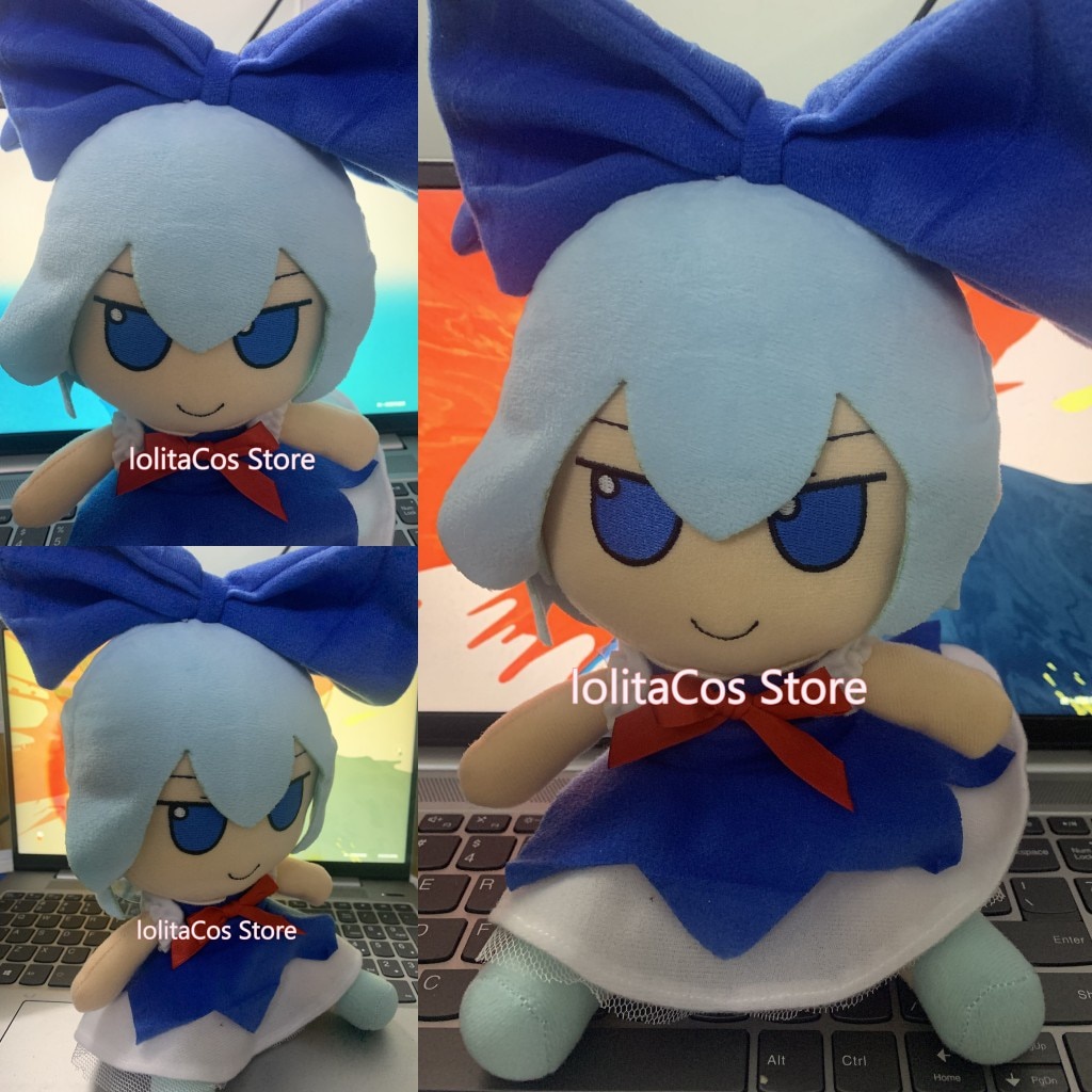 Japan Anime Touhou Project Cirno Fumo Fumo Cosplay Cute Girl Doll Plush