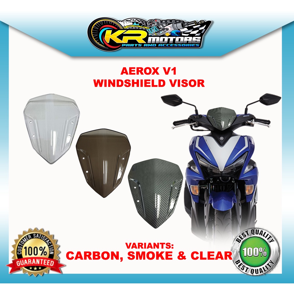 Yamaha Aerox V1 Windshield Wind Shield Visor High Quality Shopee