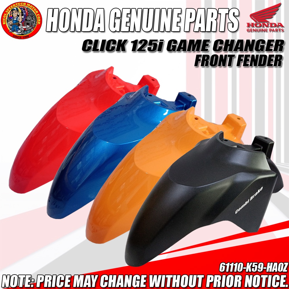 CLICK 125i GAME CHANGER FRONT FENDER HPI Genuine 61110 K59 HA0Z