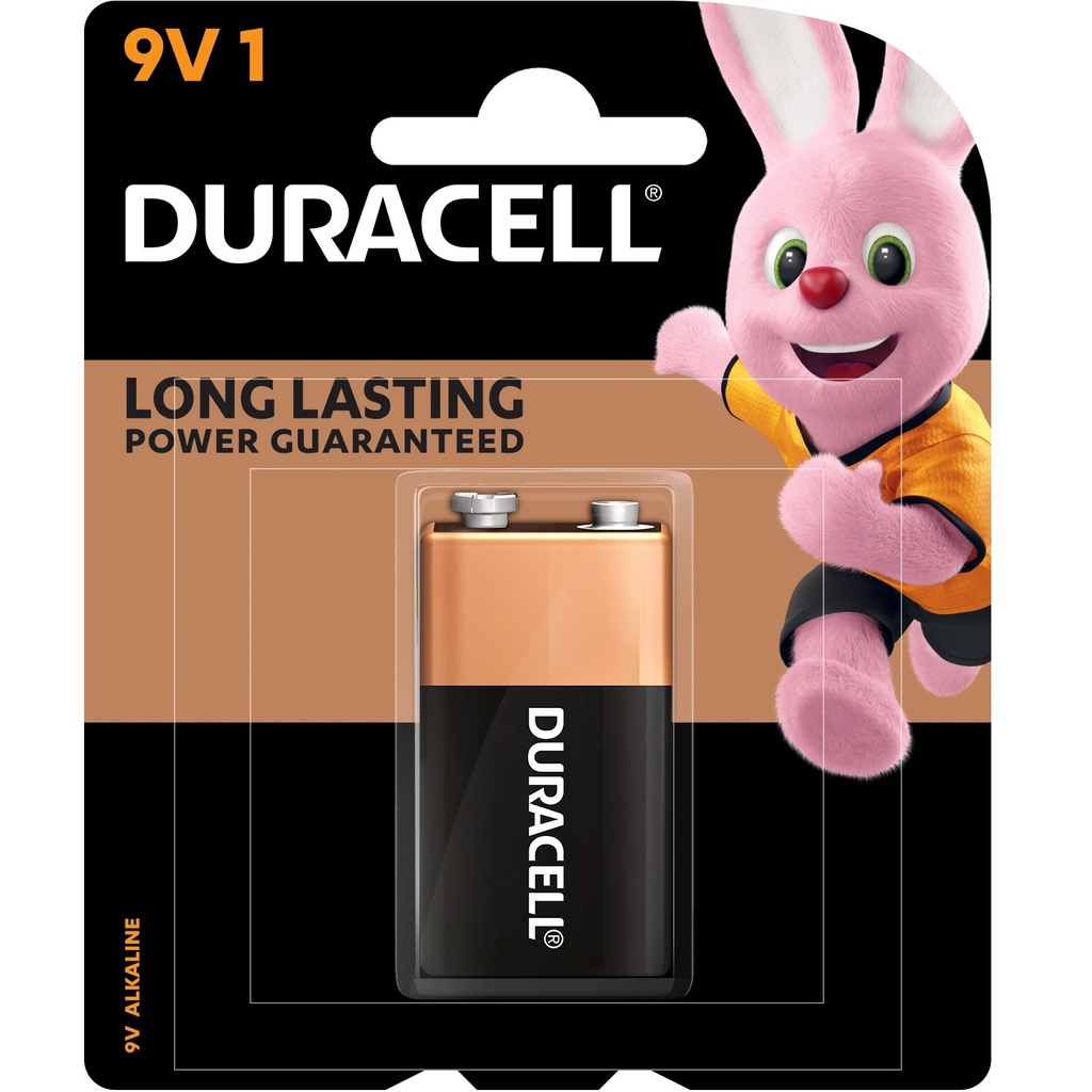 Duracell 9V Battery 1 Pc 9V Alkaline Batteries Duracell CopperTop