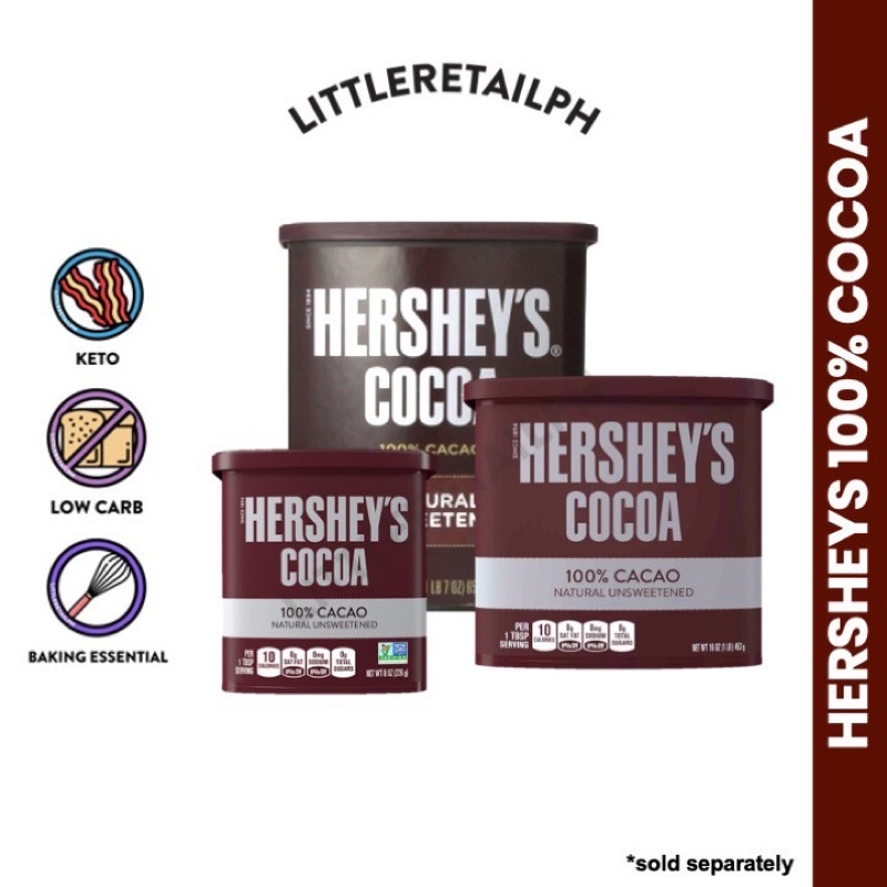 Hersheys Cocoa Cacao Natural Unsweetened G Shopee Philippines