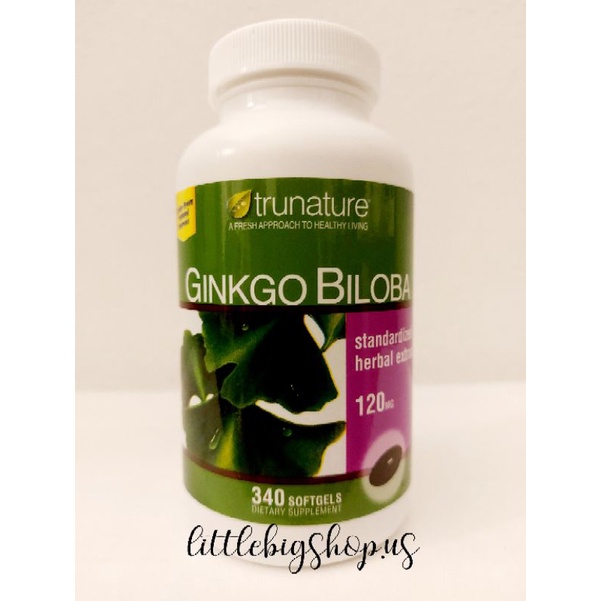 Trunature Ginkgo Biloba 120mg 340 Softgels Shopee Philippines