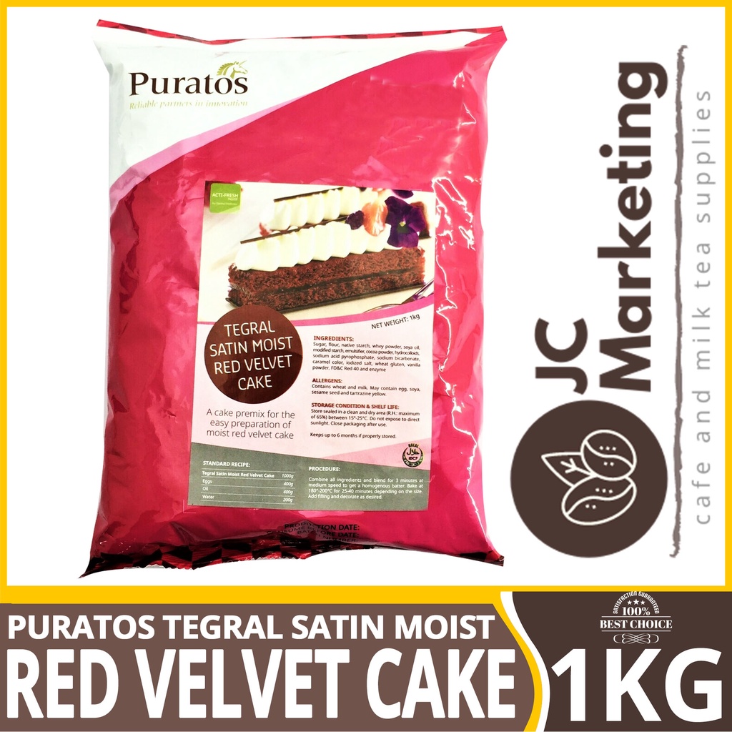 Puratos Tegral Satin Moist Red Velvet Cake 1kg Shopee Philippines