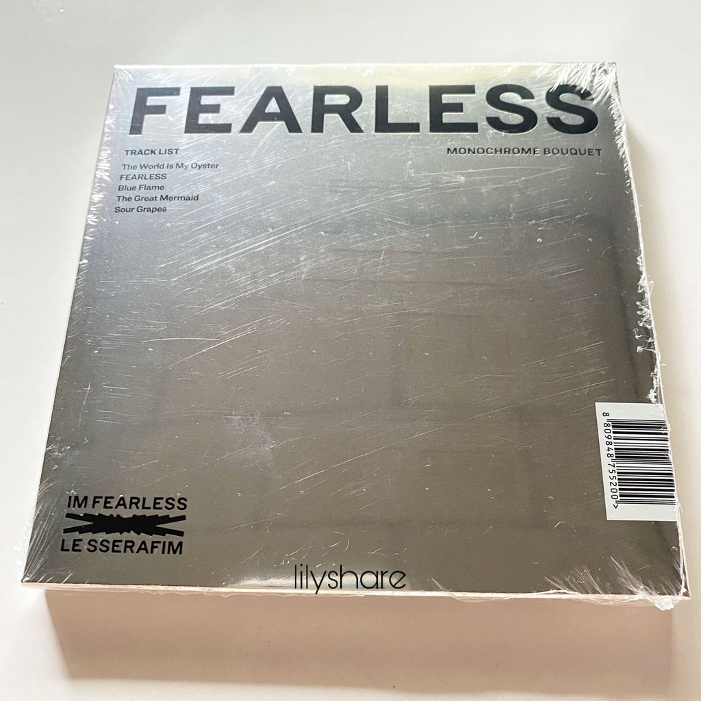 Le SSERAFIM 1st Mini Album FEARLESS Monochrome Bouquet Shopee