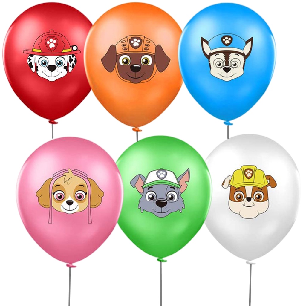 12 Inch Paw Patrol Latex Balloons Party Decorations Chase Marshall