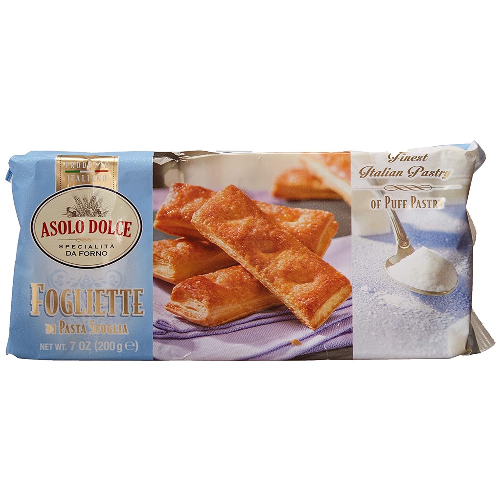 Asolo Dolce Finest Pastry Of Puff Pastry Fogliette Biscuit 200 Grams