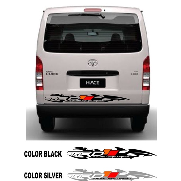 Toyota Hiace Rear Sticker Design Trd Tribal Shopee Philippines