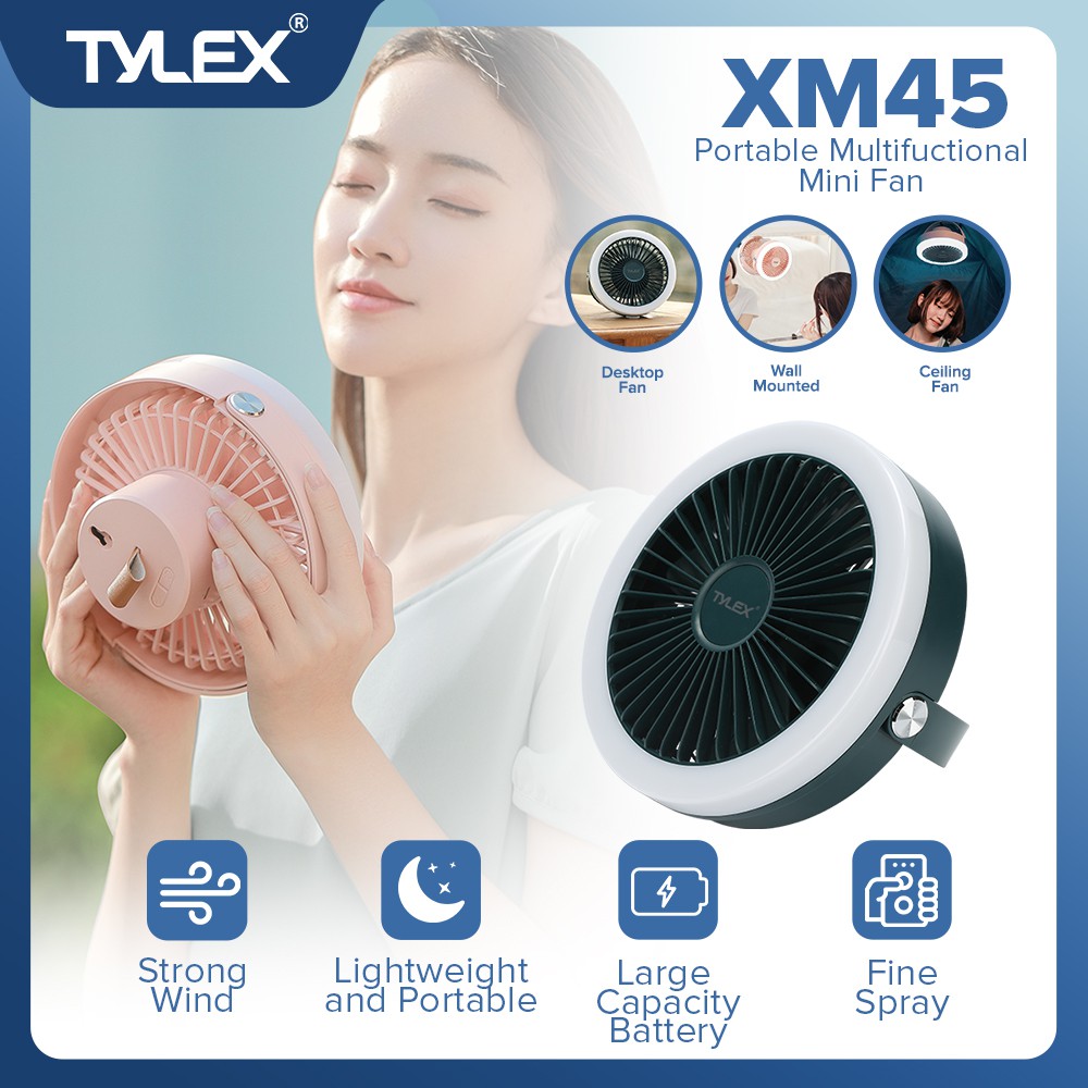 AIC Tylex XM45 Portable Multifunctional Fan Desktop Low Noise Wall