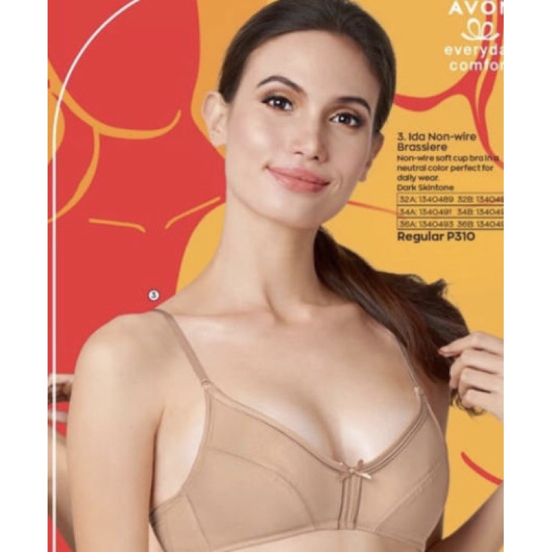 Avon Q Ida Everyday Comfort Non Wire Soft Cup Bra Sale Shopee