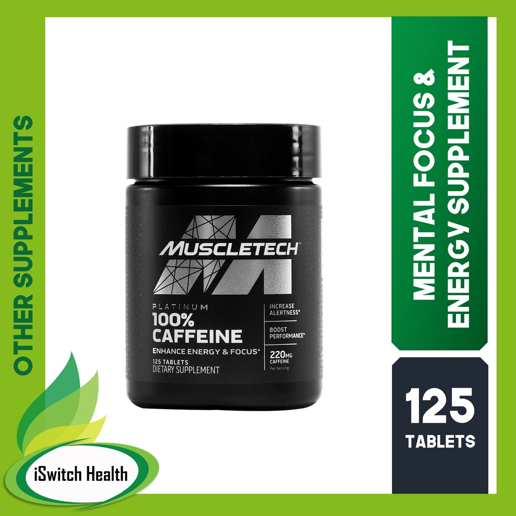 Muscletech Platinum 100 Caffeine 125 Tablets Shopee Philippines