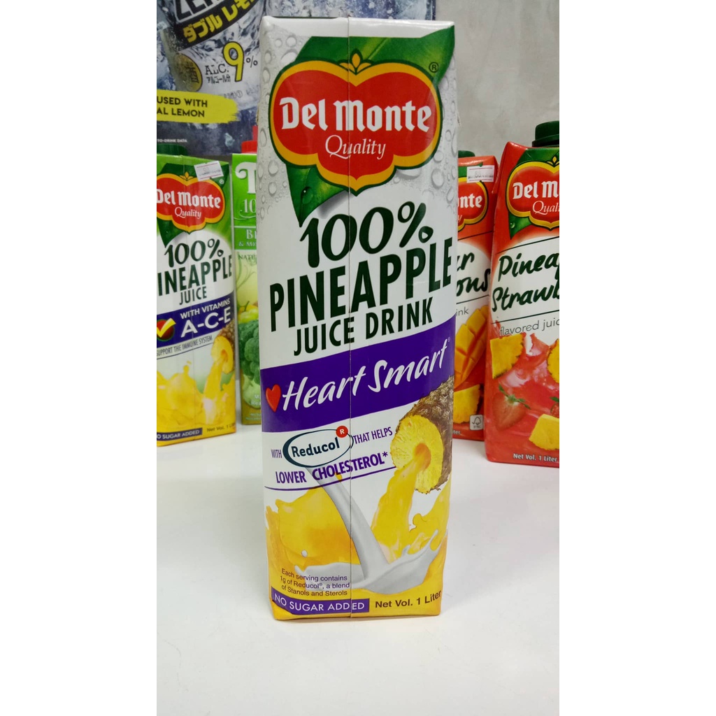 Del Monte Pineapple Juice Heart Smart 1L Shopee Philippines