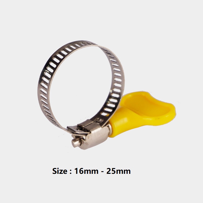 Stainless Steel Adjustable Hose Clamp For Flexible Duct Clip Size From