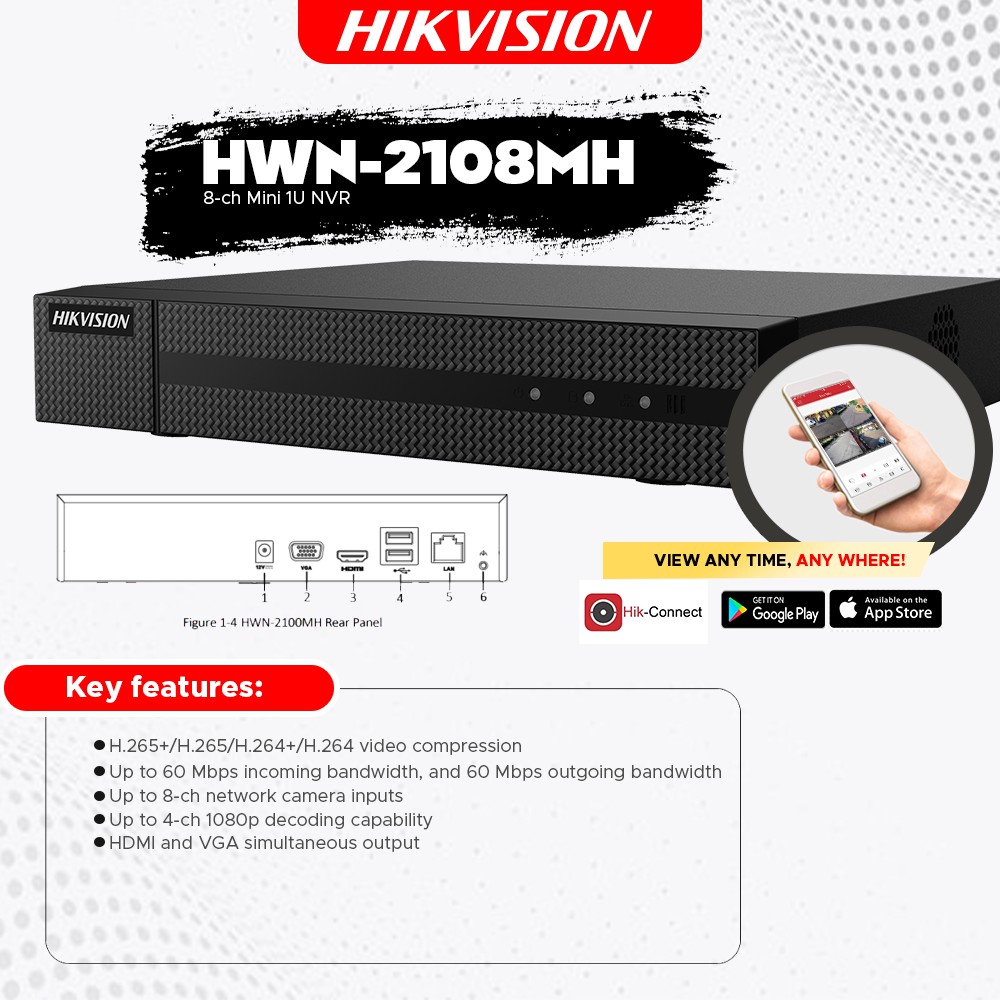 HIKVISION HWN 2108MH 8 Ch Mini 1U NVR Shopee Philippines