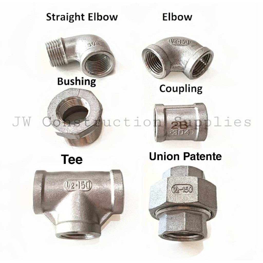 Stainless Pipe Fittings Elbow Straight Elbow Bushing Tee Coupling