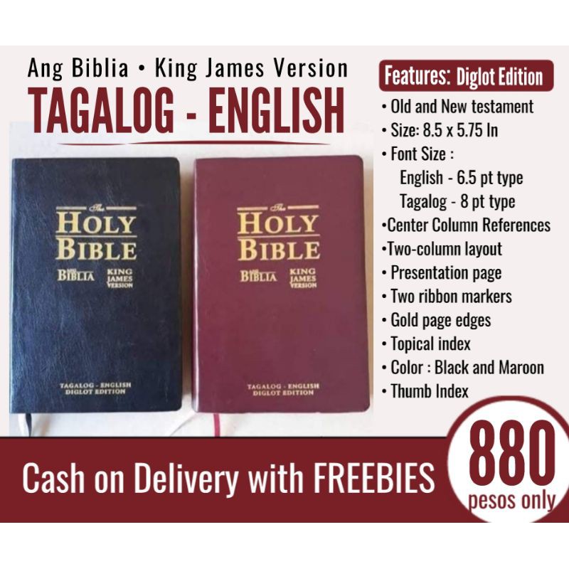 Diglot Bible English Tagalog Shopee Philippines