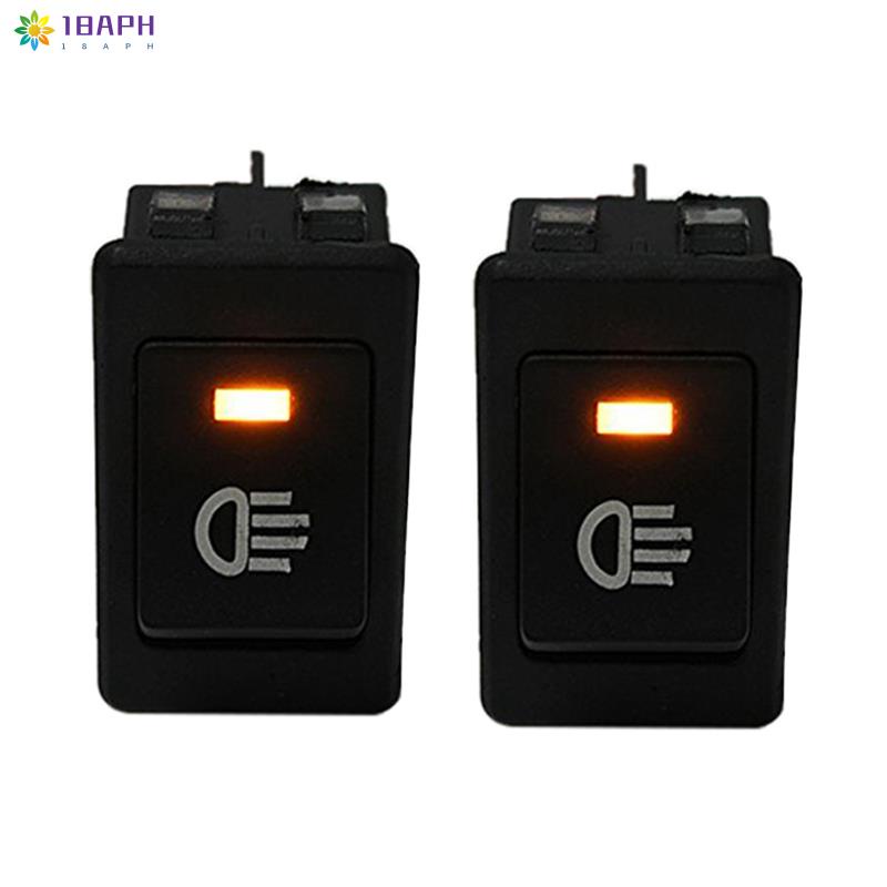 Aph X V Universal Fog Lights Rocker Switch Led Car Lamp Yellow