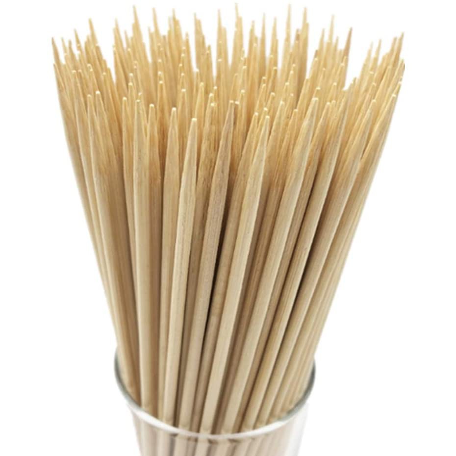 Natural Bamboo Skewer Sticks Pcs Per Pack Natural Wooden Barbecue