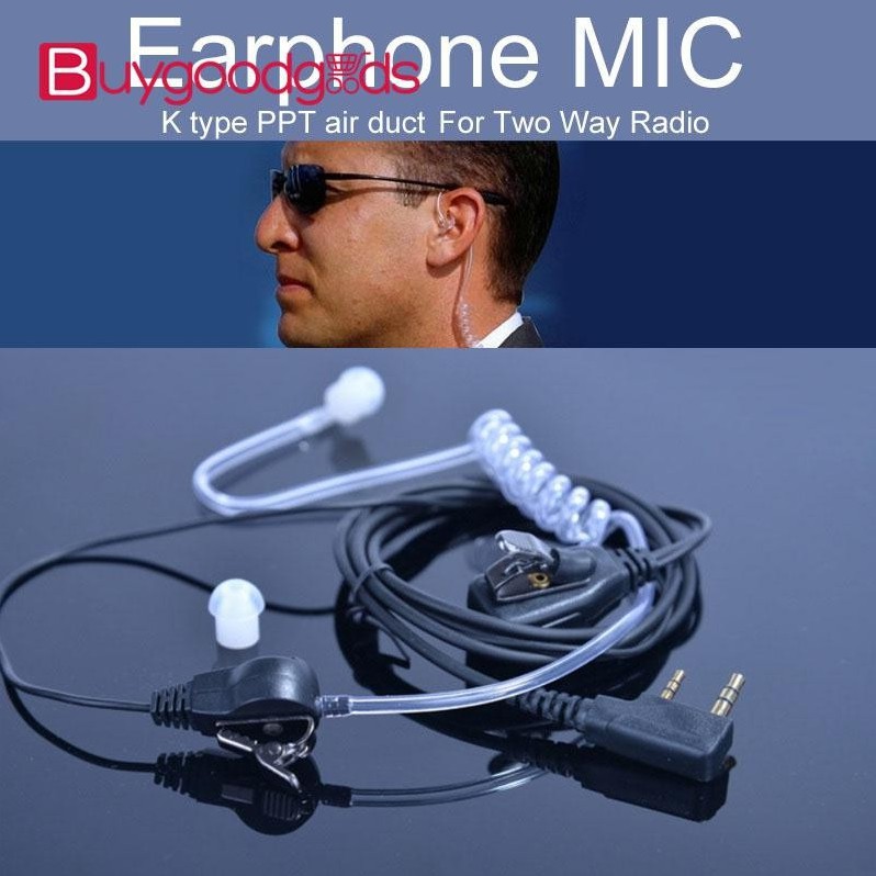 Anti Radiation Acoustic Tube Earpiece Headset Mic For Baofeng Cignus