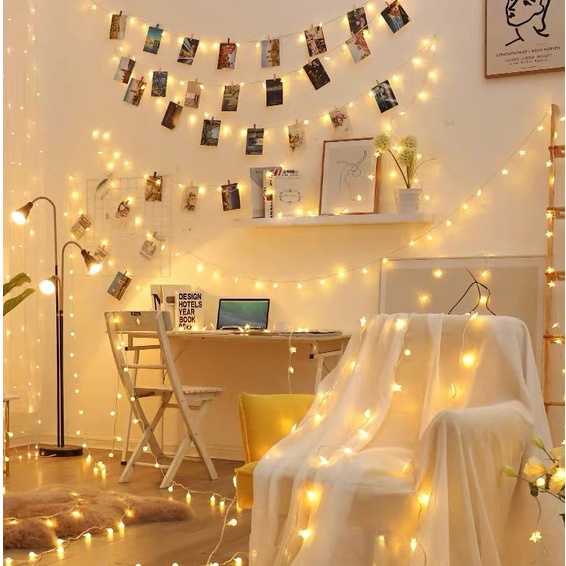 M M M String Lights Led Fairy Lights String Lights Waterproof Silver