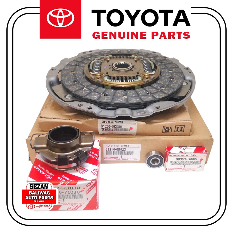 Toyota Clutch Set Disc Cover Release Bearing Pilot Bearing Innova