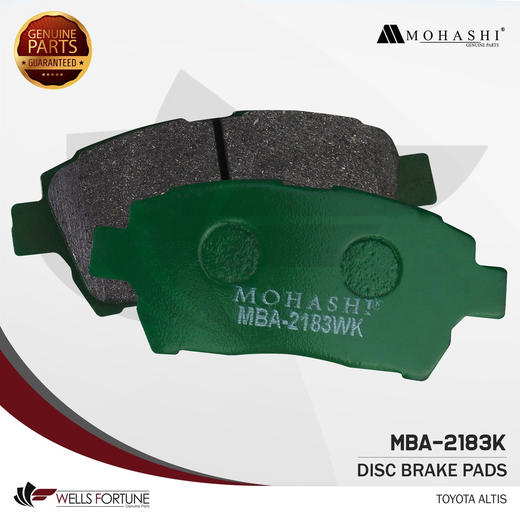 Toyota Altis Mohashi Brake Pad Pcs Shopee Philippines