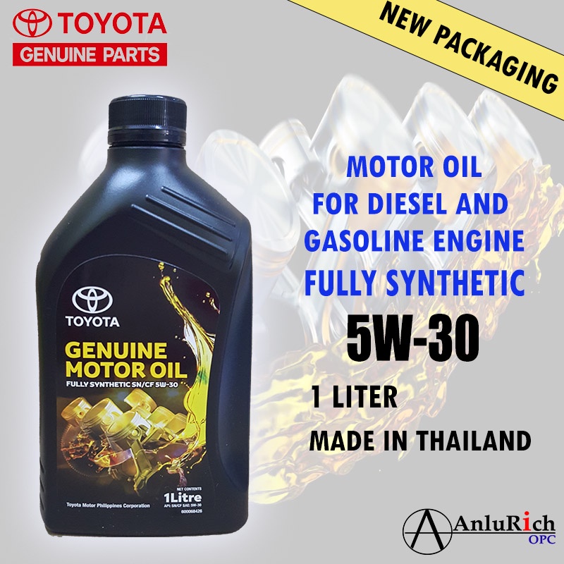 TOYOTA Genuine Motor Oil Fully Synthetic SAE 5W 30 1L 08880 85126