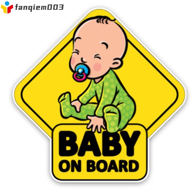 Fan Car Decals Baby On Board Baby In Car Window Bumper Sticker Vinyl