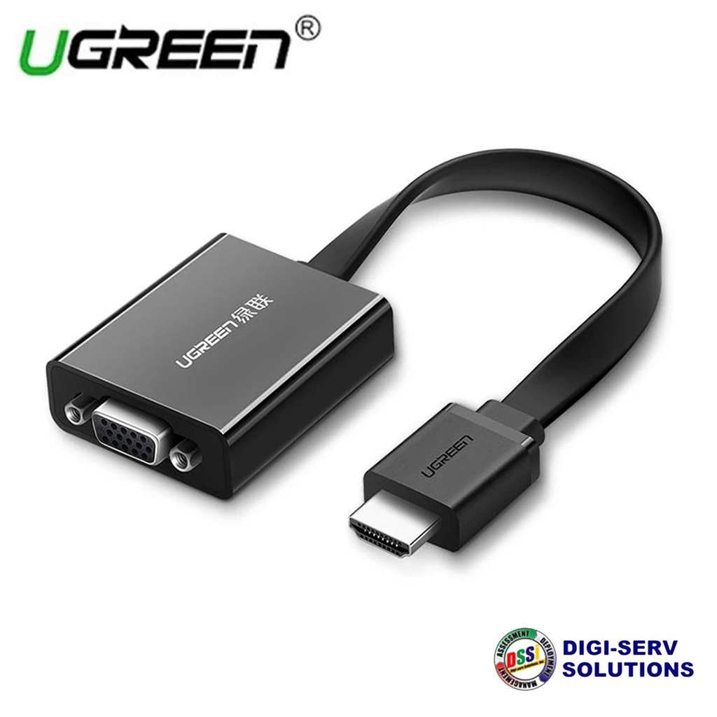 UGREEN 40248 HDMI To VGA Converter 25cm Black Shopee Philippines