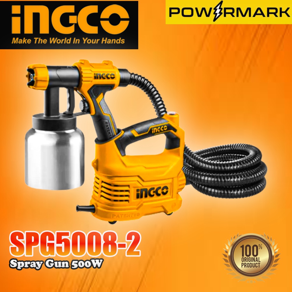 INGCO SPG5008 2 Spray Gun 500W POWERMARK IPT Shopee Philippines