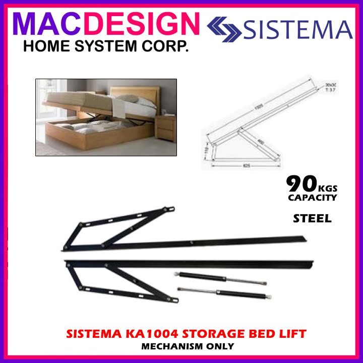 Sistema Ka Storage Bed Lift Mechanism Shopee Philippines