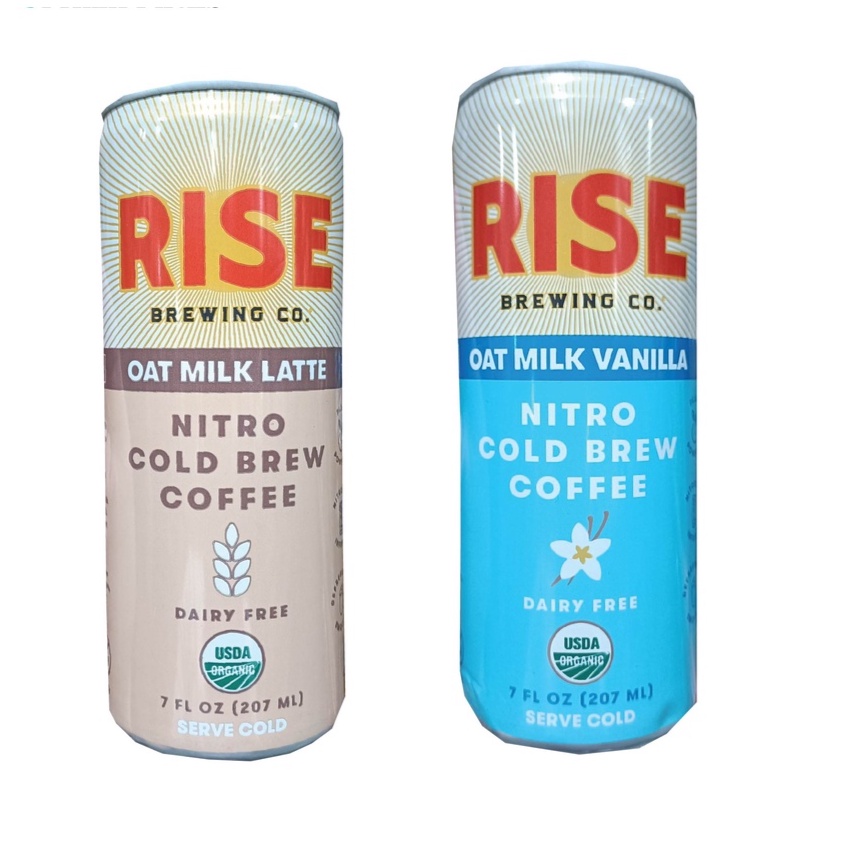 Rise Brewing Co Nitro Cold Brew Coffee Dairy Free Oat Milk Latte Oat