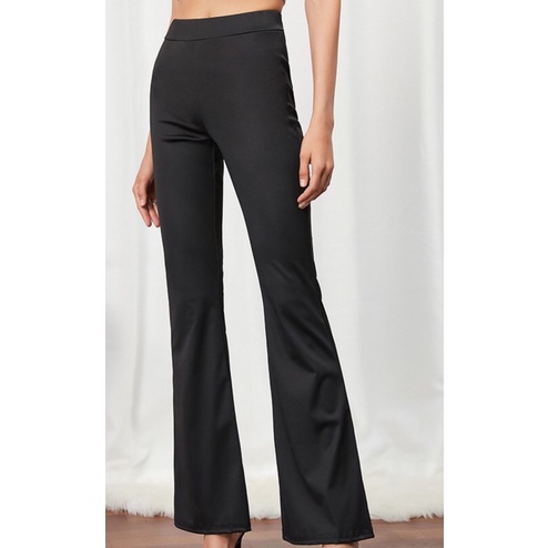 Lovito Highwaist Flared Pants Medium Shopee Philippines