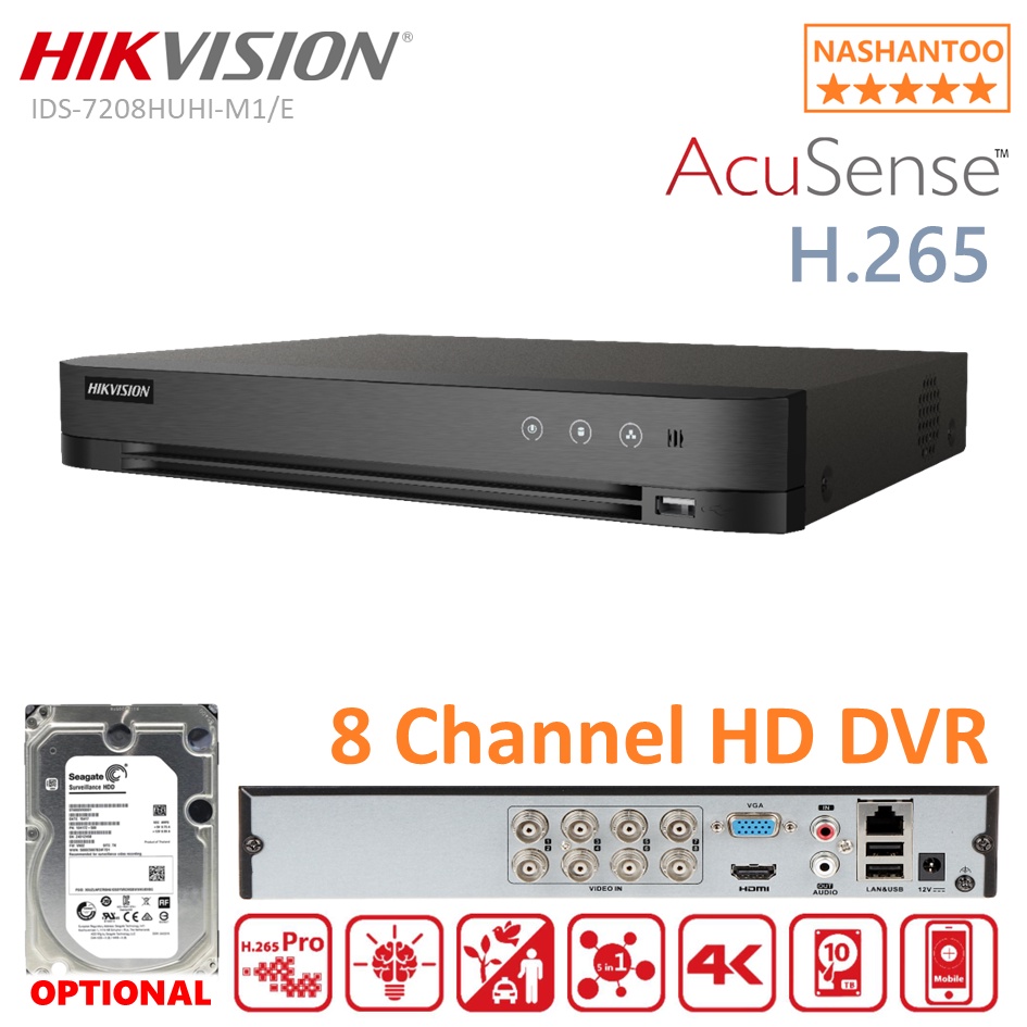 Hikvision Ids Huhi M E Ch Mp Acusense H Dvr In